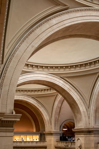 Low angle view of illuminated ceiling in building