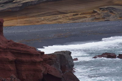 Rock formations at seaside