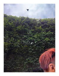 Woman standing on field