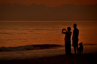 Sunset over sea