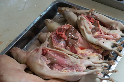 Some disgusting food on san pedro market in cusco