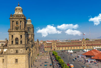 View of buildings in city