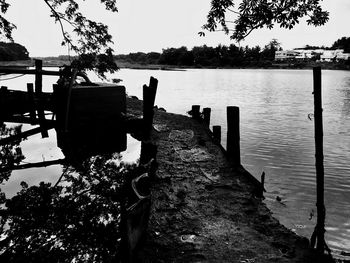 Pier in sea