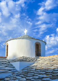Low angle view of building against sky