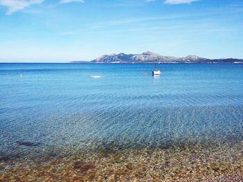 Scenic view of sea against sky
