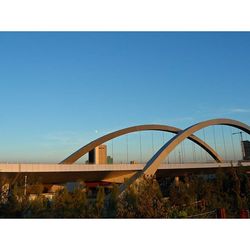 Built structure against clear blue sky