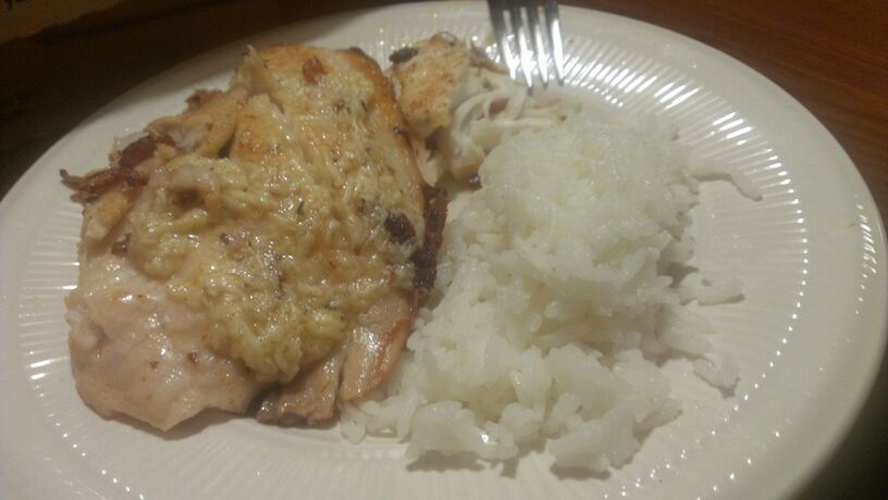 Cooked parmesan tilapia