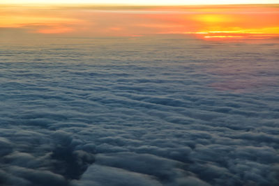 Scenic view of cloudscape during sunset