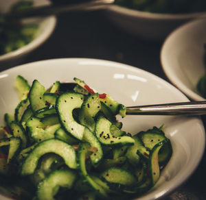 Close-up of food in plate