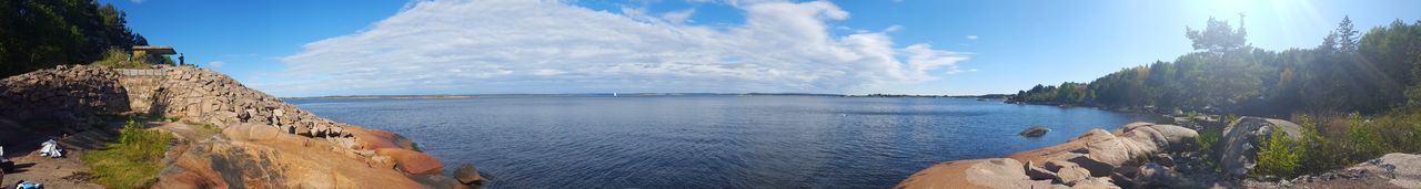 Panoramic view of sea against sky