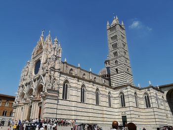 Low angle view of historical building against sky