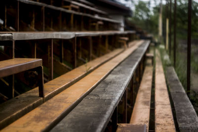 Close-up of metallic structure