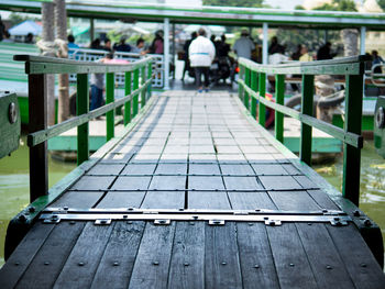 People walking on footpath