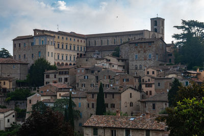 View of buildings in town