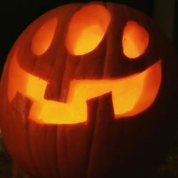 Close-up of halloween pumpkin