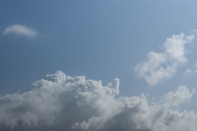 Low angle view of clouds in sky