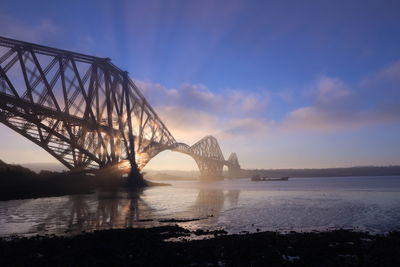 Forth rail bridge at sunrise 