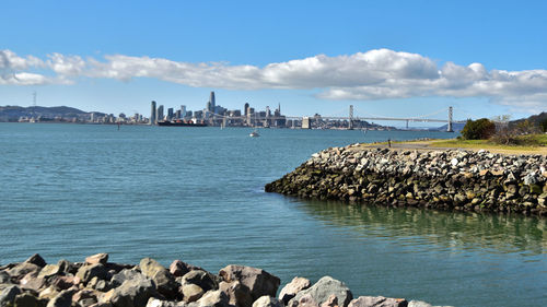 Scenic view of sea against sky