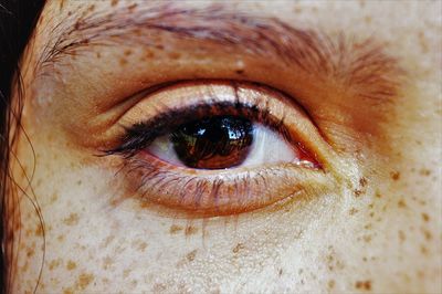 Cropped image of woman eye