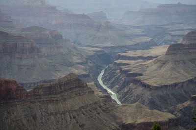 Aerial view of a desert