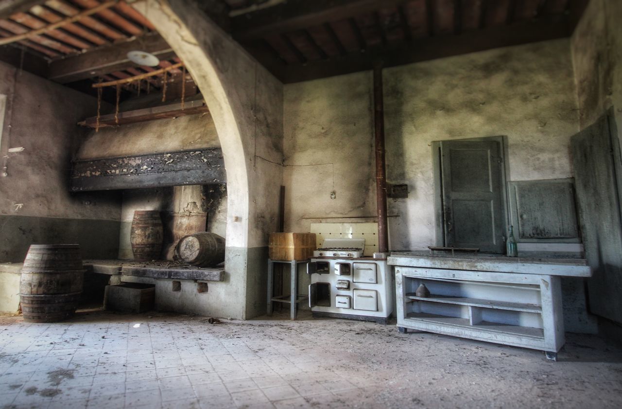 VIEW OF ABANDONED BUILDING