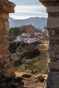 View of old ruins