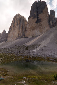 Scenic view of rocky mountains