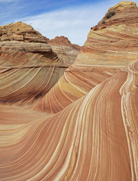 Aerial view of desert