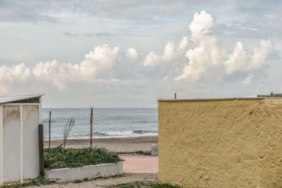 Panoramic view of sea against sky