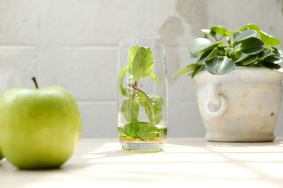 Close-up of fruits on table