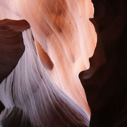 Low angle view of rock formation