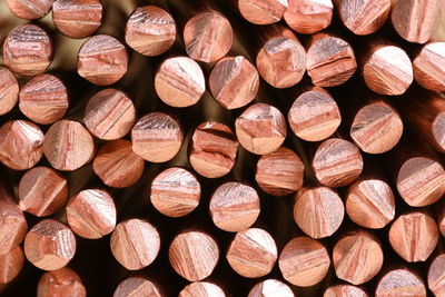 Copper wire close-up, energy raw materials industry