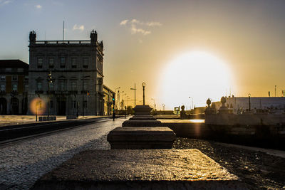 Road at sunset