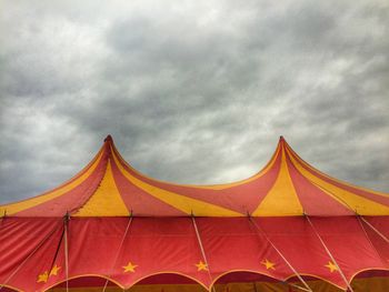 Low angle view of cloudy sky