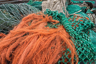 Fishing nets at harbor
