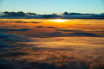 View of cloudscape during sunset