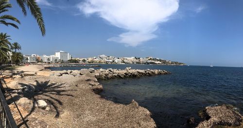 Scenic view of sea against sky