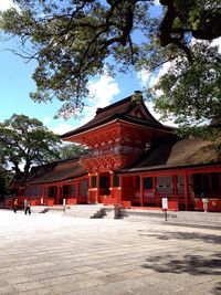 View of built structure against clear sky