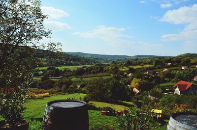 Scenic view of landscape against sky