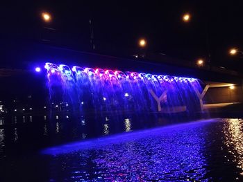 Light trails at night