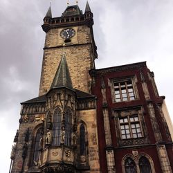 Low angle view of clock tower