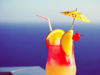 Close-up of drink on table