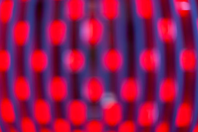 Full frame shot of illuminated blurred lights