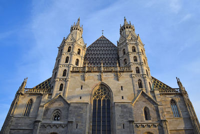 Low angle view of st stephens cathedral against sky