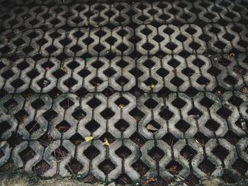 Full frame shot of metal grate