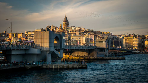 View of buildings at waterfront