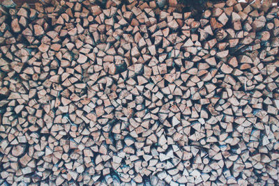 Full frame shot of stones in forest