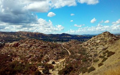 Panoramic view of landscape against sky