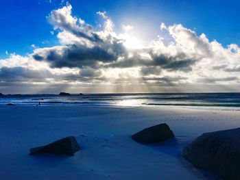 Scenic view of sea against sky