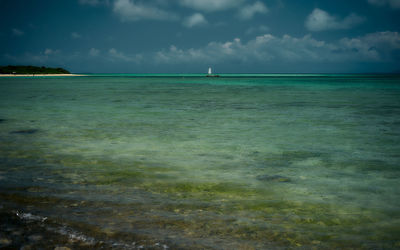 Scenic view of sea against sky